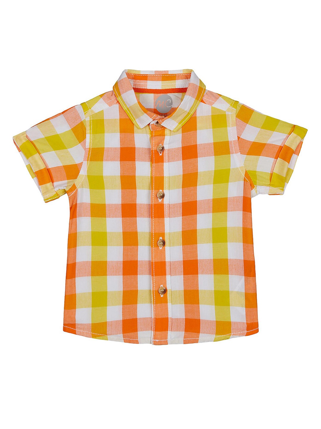

mothercare Boys Checked Cotton Casual Shirt, Yellow