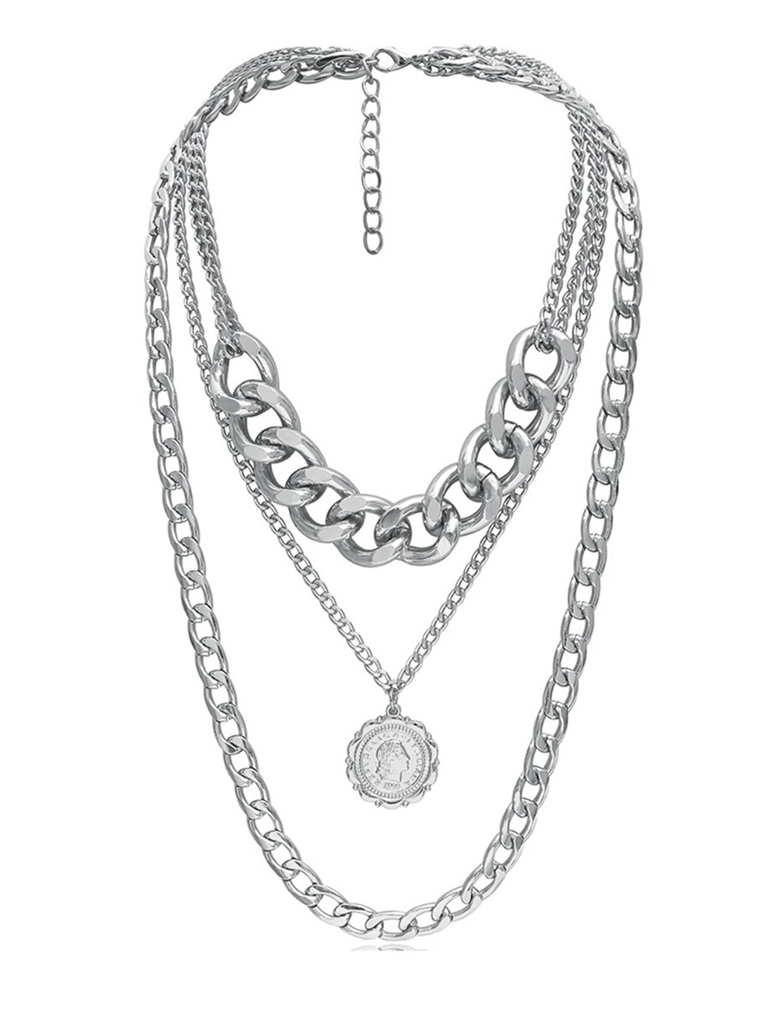

AQUASTREET Silver-Plated Layered Necklace