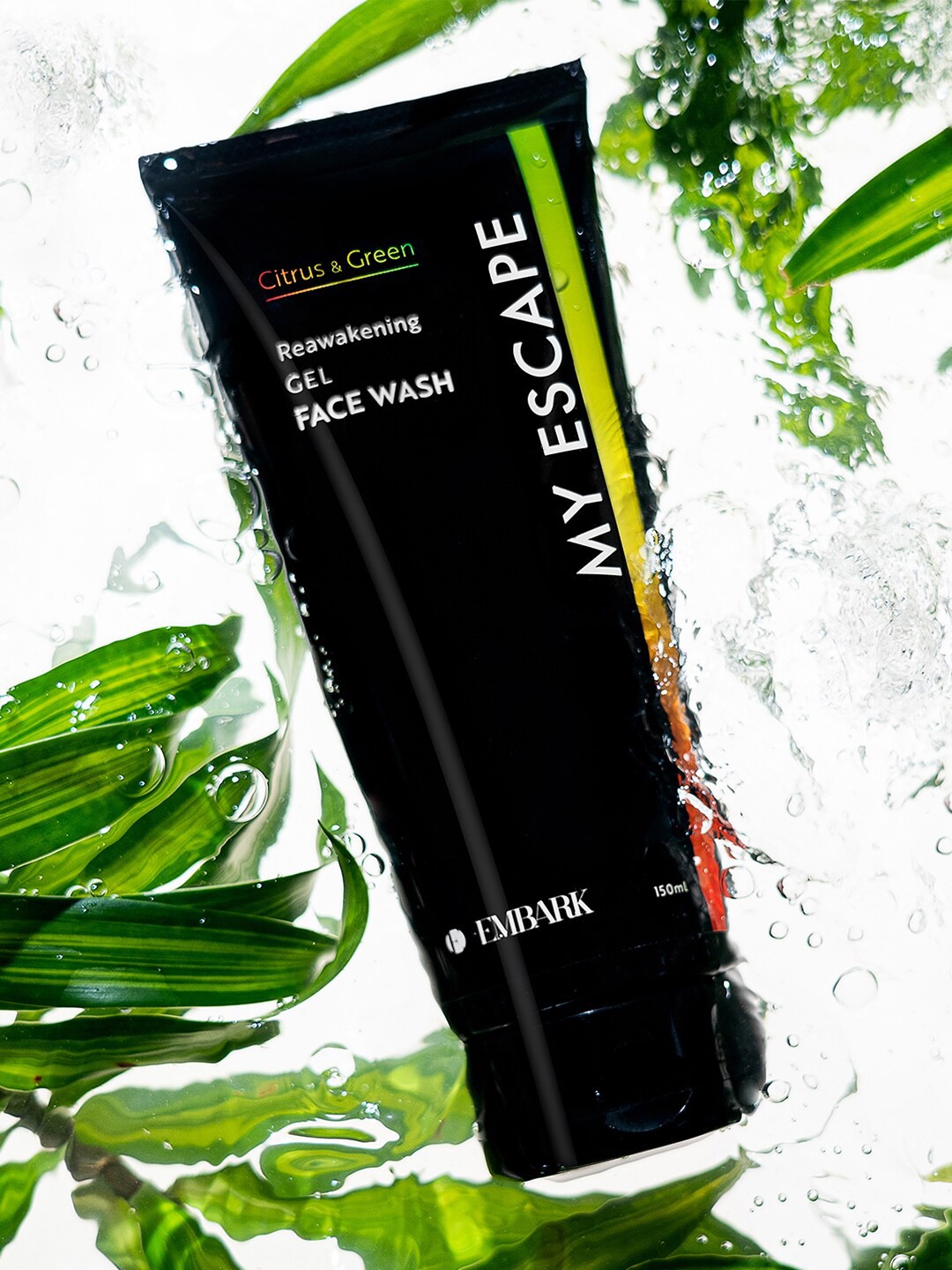 

EMBARK My Escape Citrus & Green Reawakening Gel Face Wash - 150 ml, Black