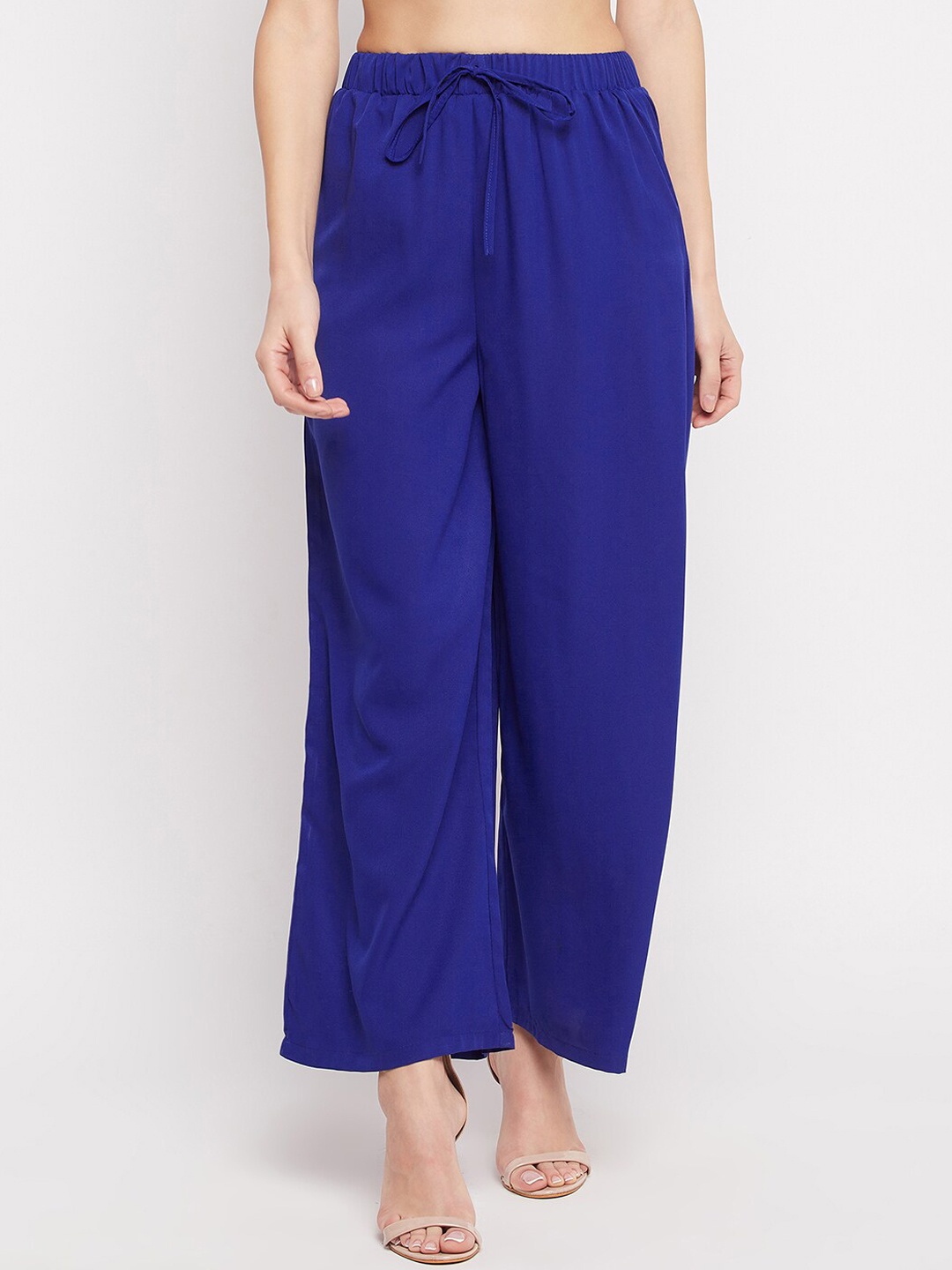 

NABIA Women Relaxed High-Rise Trousers, Blue