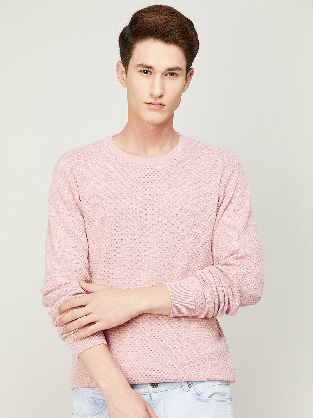 

CODE by Lifestyle Men Cotton Sweatshirt, Pink