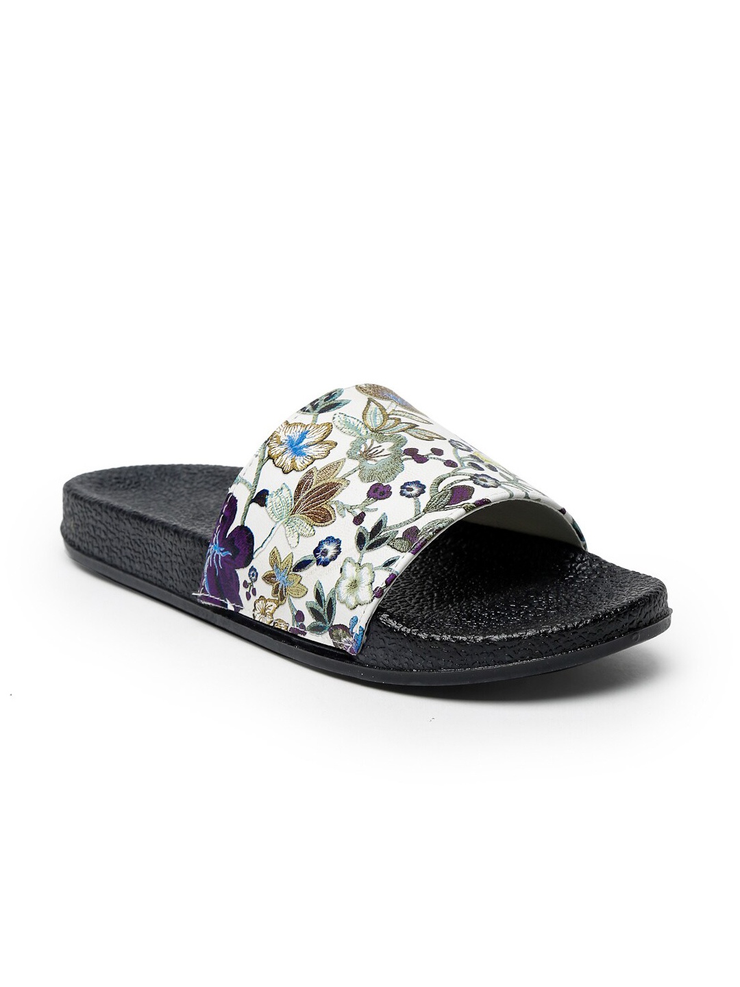 

Misto Women Printed Sliders, Black