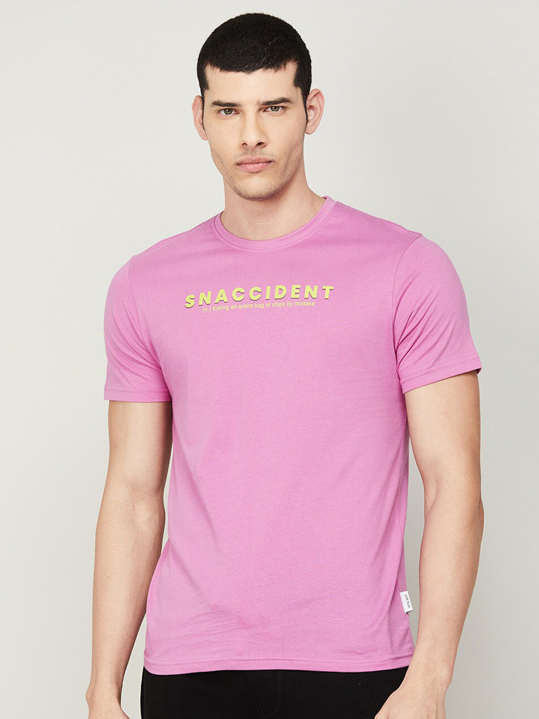 

Fame Forever by Lifestyle Men Typography Printed Cotton T-shirt, Lavender