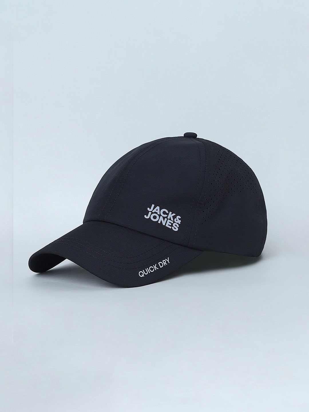 

Jack & Jones Men Cotton Embroidered Baseball Cap, Black