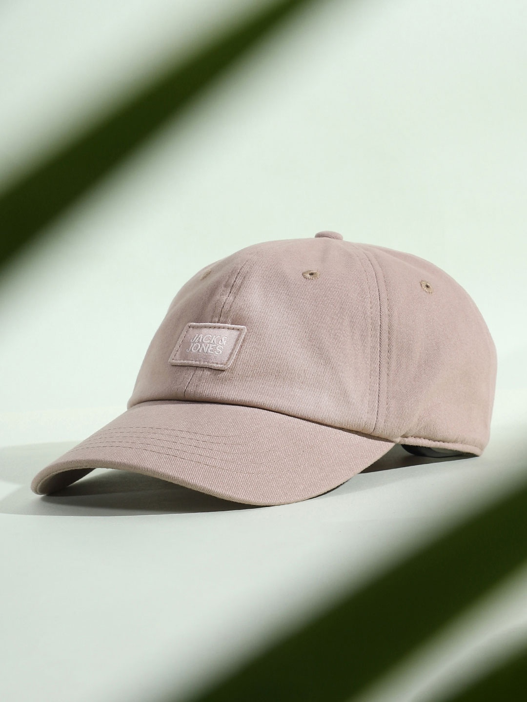 

Jack & Jones Men Cotton Embroidered Baseball Cap, Beige