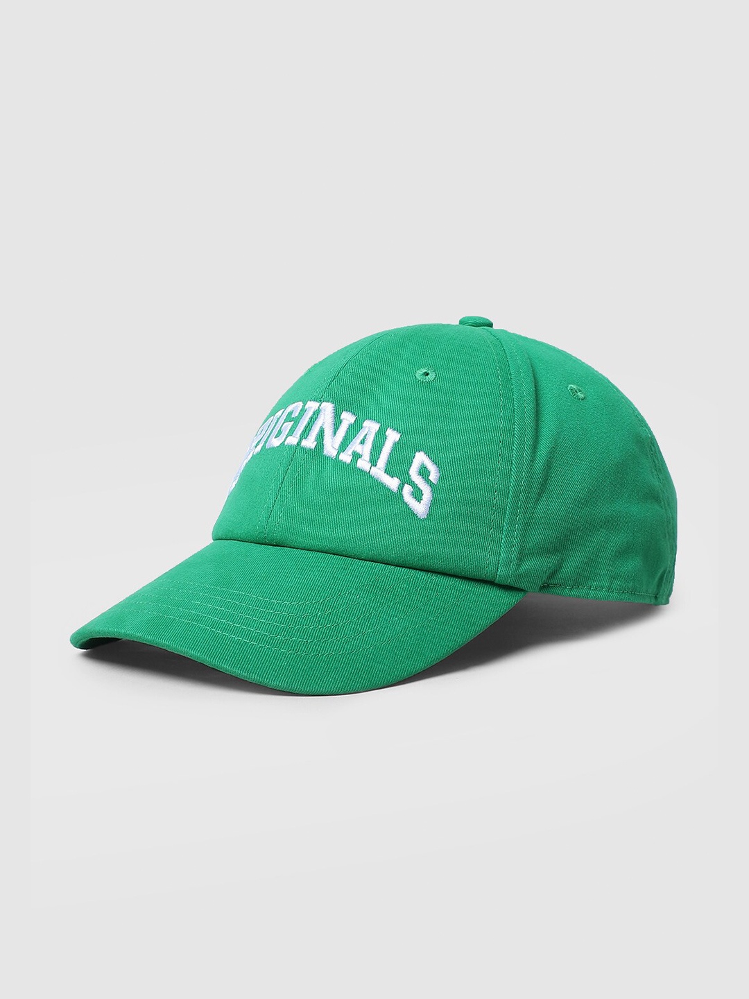 

Jack & Jones Men Cotton Embroidered Baseball Cap, Green