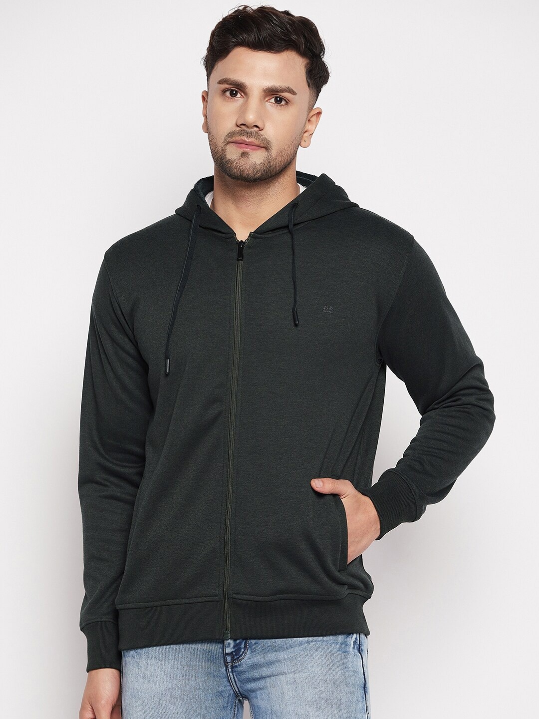 

Okane Men Hooded Sweatshirt, Olive