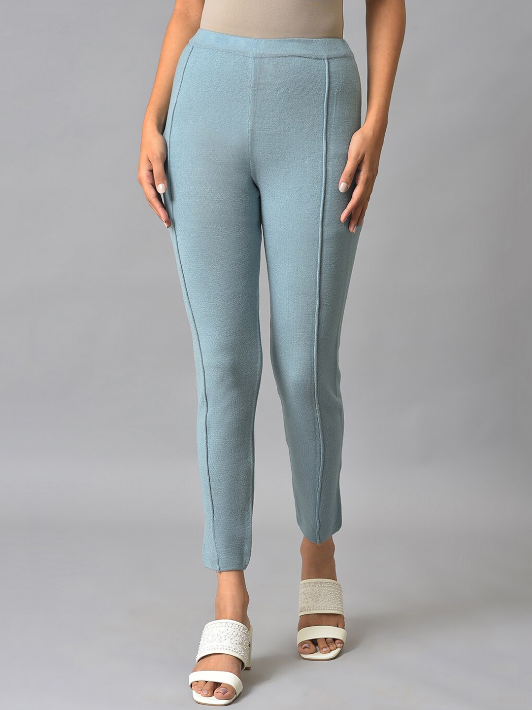 

W Women Ankle-Length Leggings, Blue