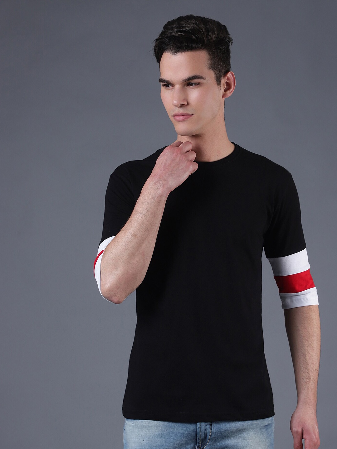 

THE EG STORE Men Cotton T-shirt, Black
