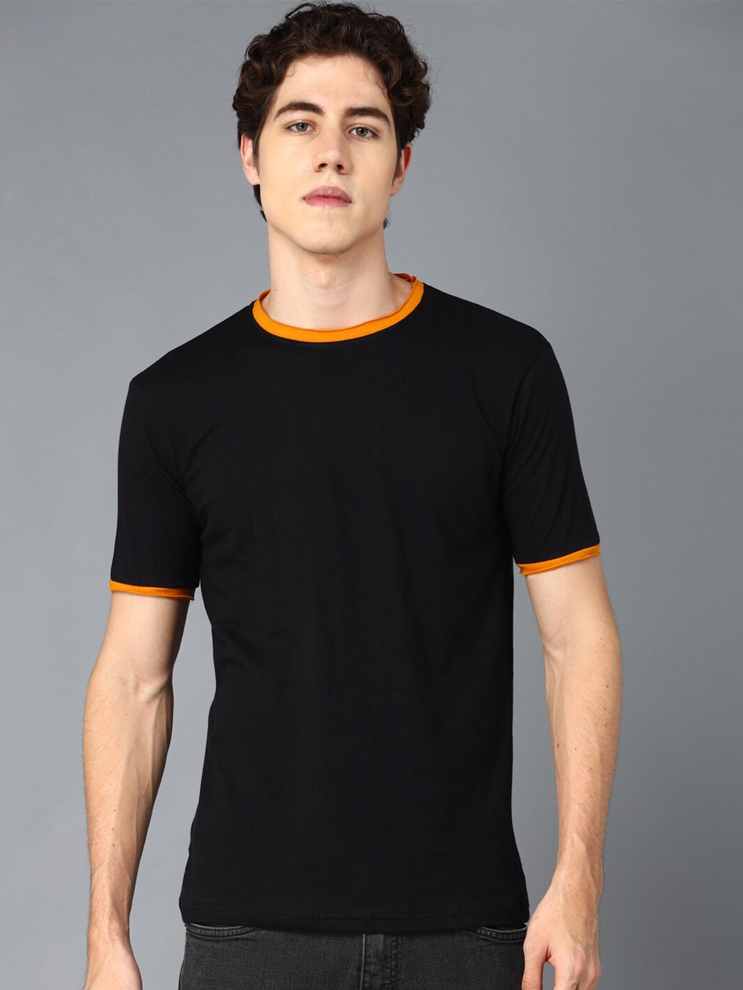 

THE EG STORE Men Cotton T-shirt, Black