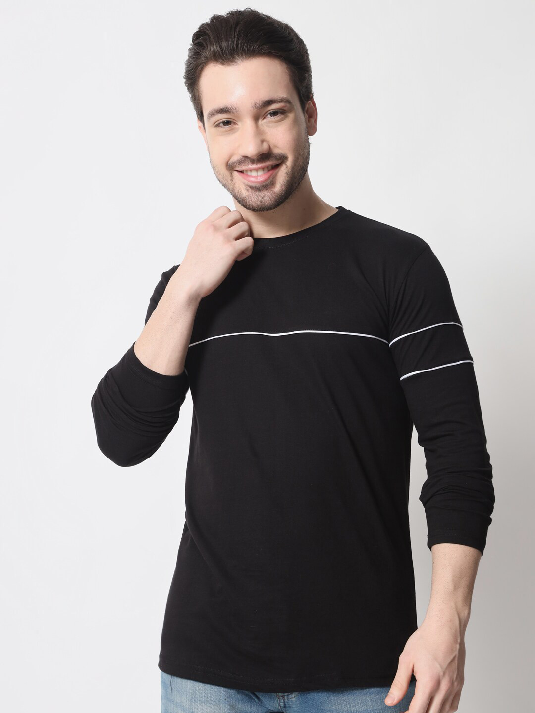 

THE EG STORE Men Cotton T-shirt, Black