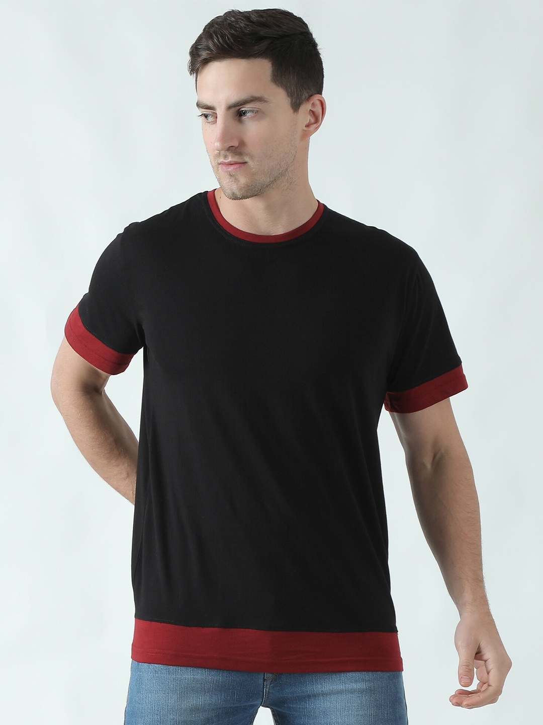 

THE EG STORE Men Cotton T-shirt, Black