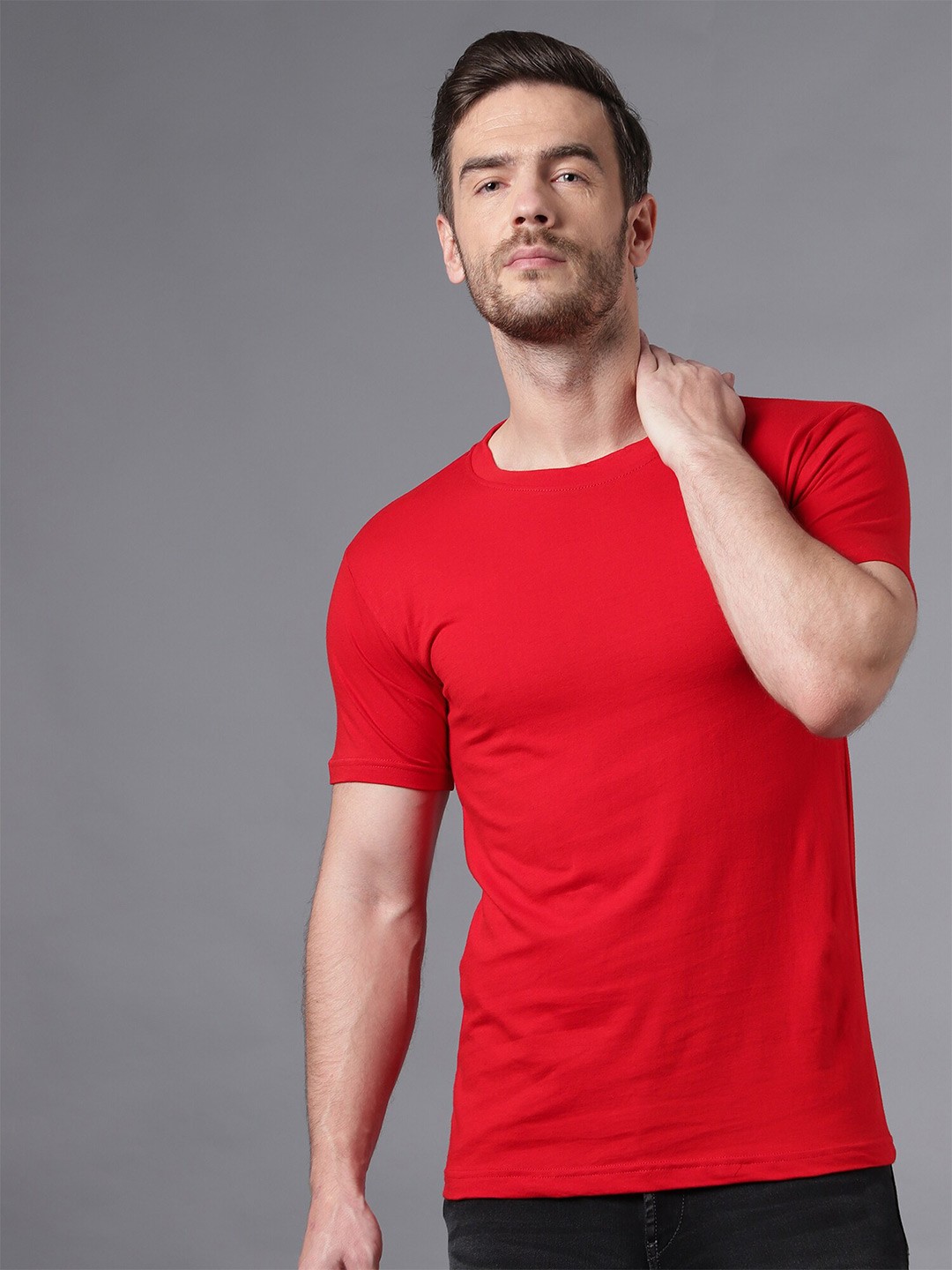 

THE EG STORE Men Cotton T-shirt, Red