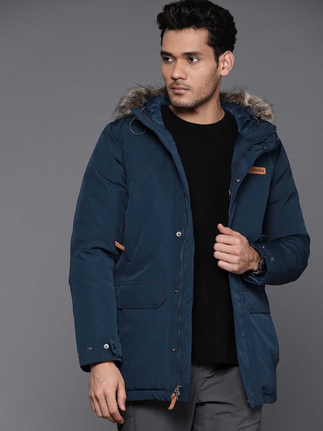 

Columbia Men Insulator Outdoor Parka Jacket, Navy blue