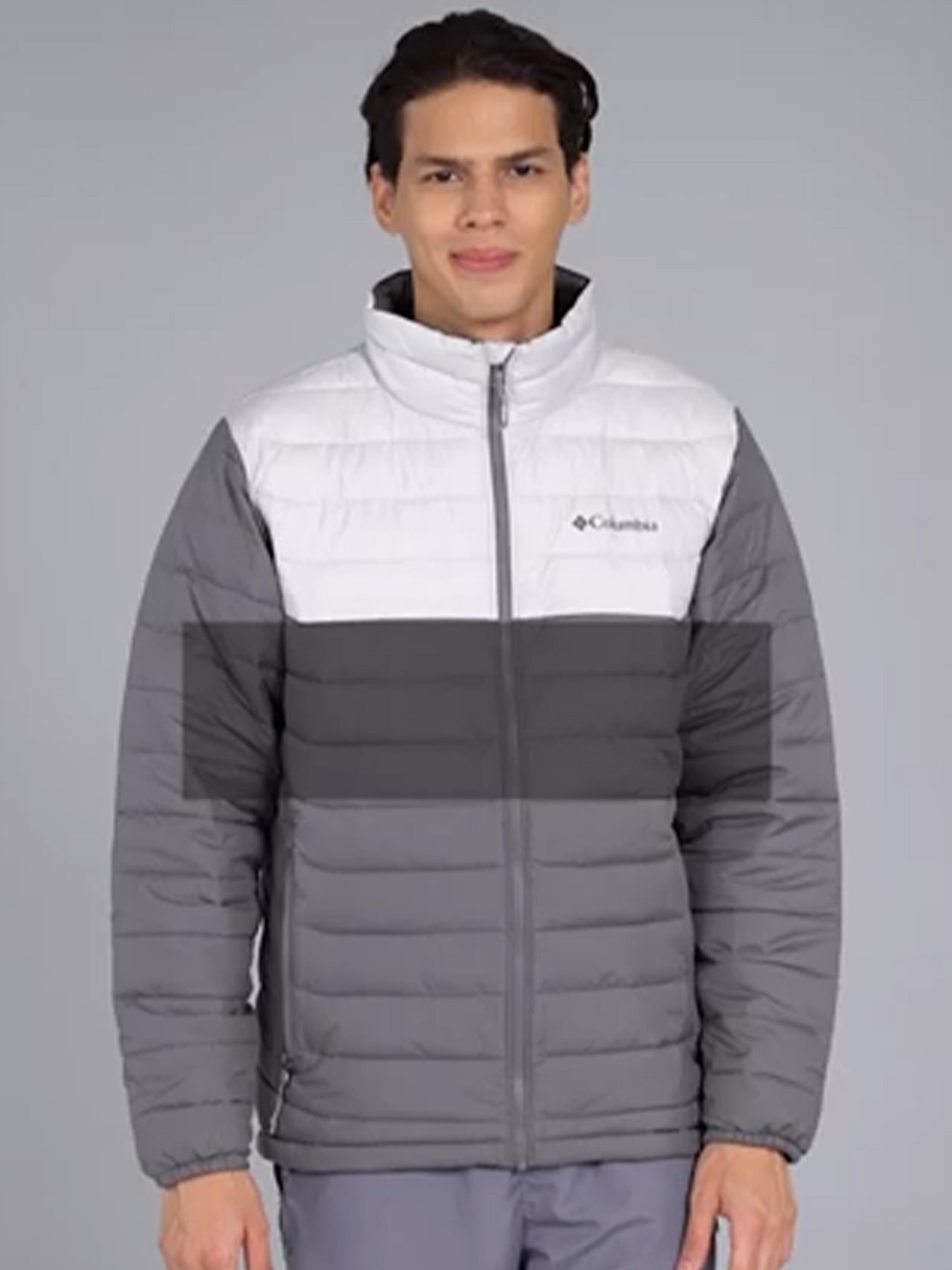 

Columbia Men Powder Lite Colourblocked Insulator Outdoor Puffer Jacket, Grey