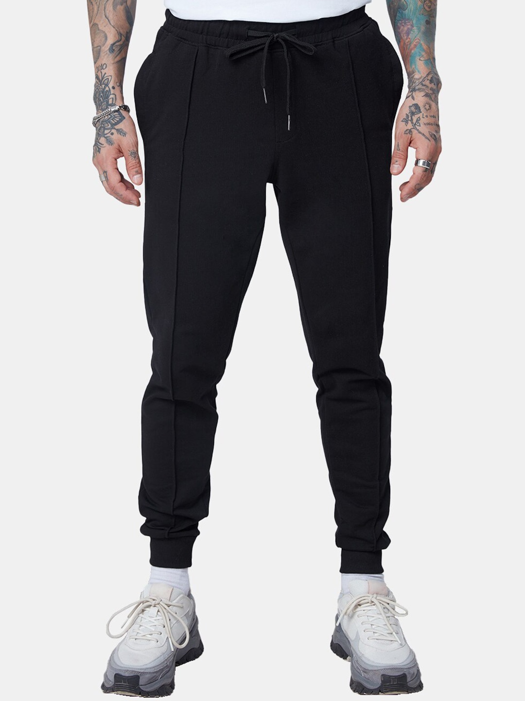 

The Souled Store Men Cotton Joggers, Black