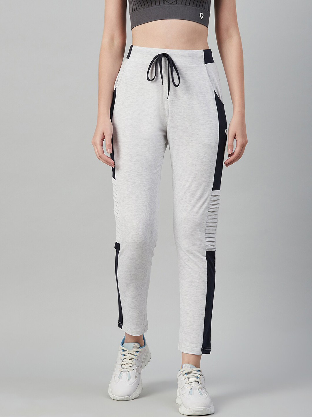 

C9 AIRWEAR Women Contrast Side Panel Rapid Dry Track Pants, Grey