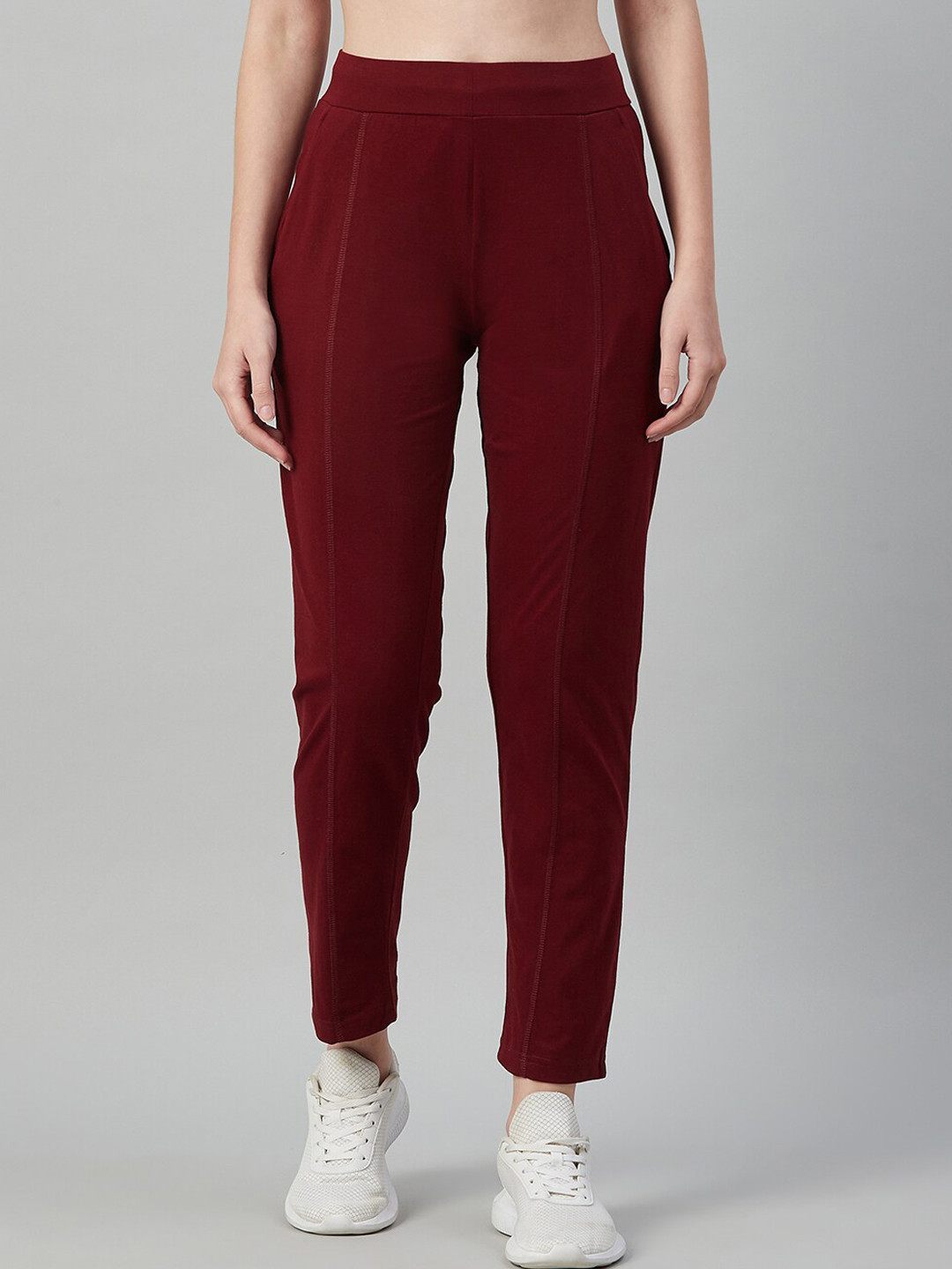 

C9 AIRWEAR Women High-Rise Rapid Dry Track Pants, Maroon