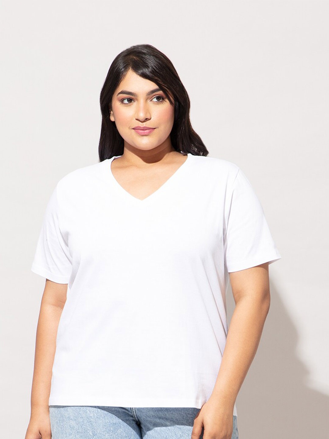 

20Dresses Women V-Neck T-shirt, White