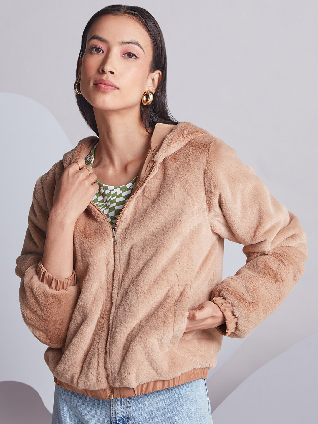 

20Dresses Women Reversible Overcoat, Brown