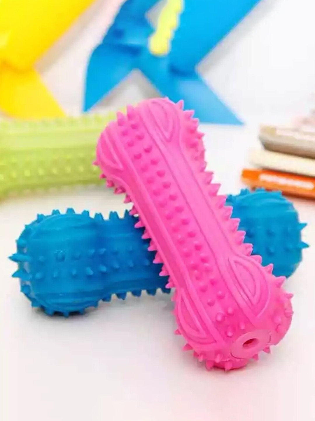 

Emily pets Kids Rubber Bone Pet Toys, Blue