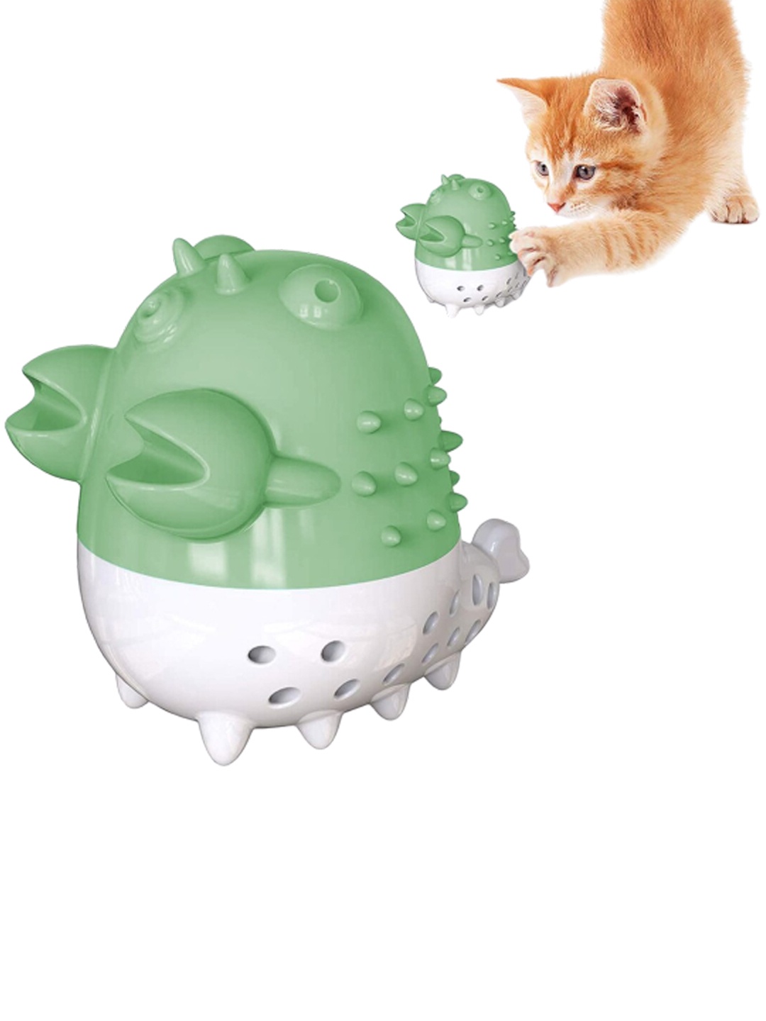 

Emily Interactive Teeth Cleaning oys For Cats, Green