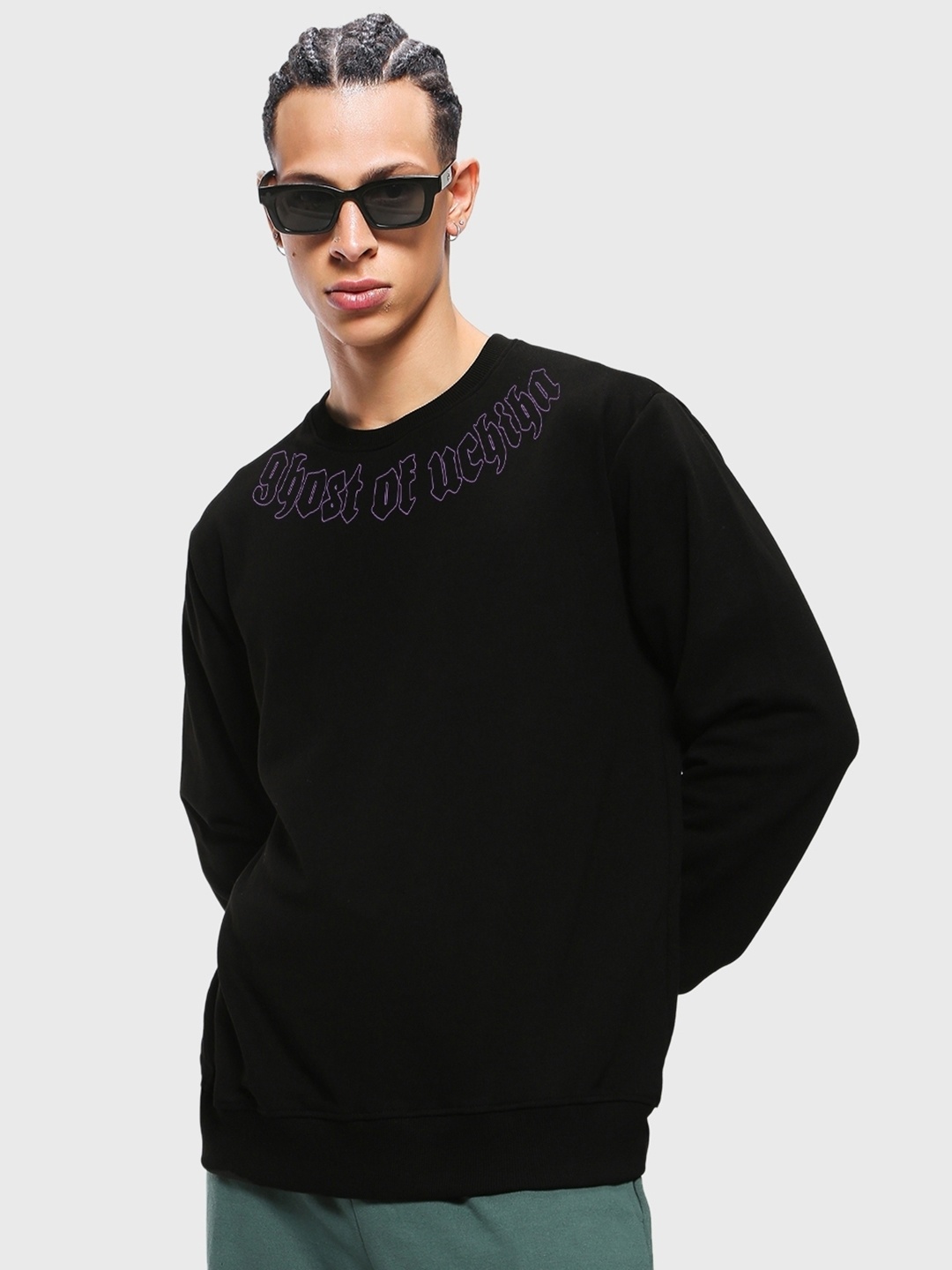 

Bewakoof Graphic Printed Sweatshirt, Black