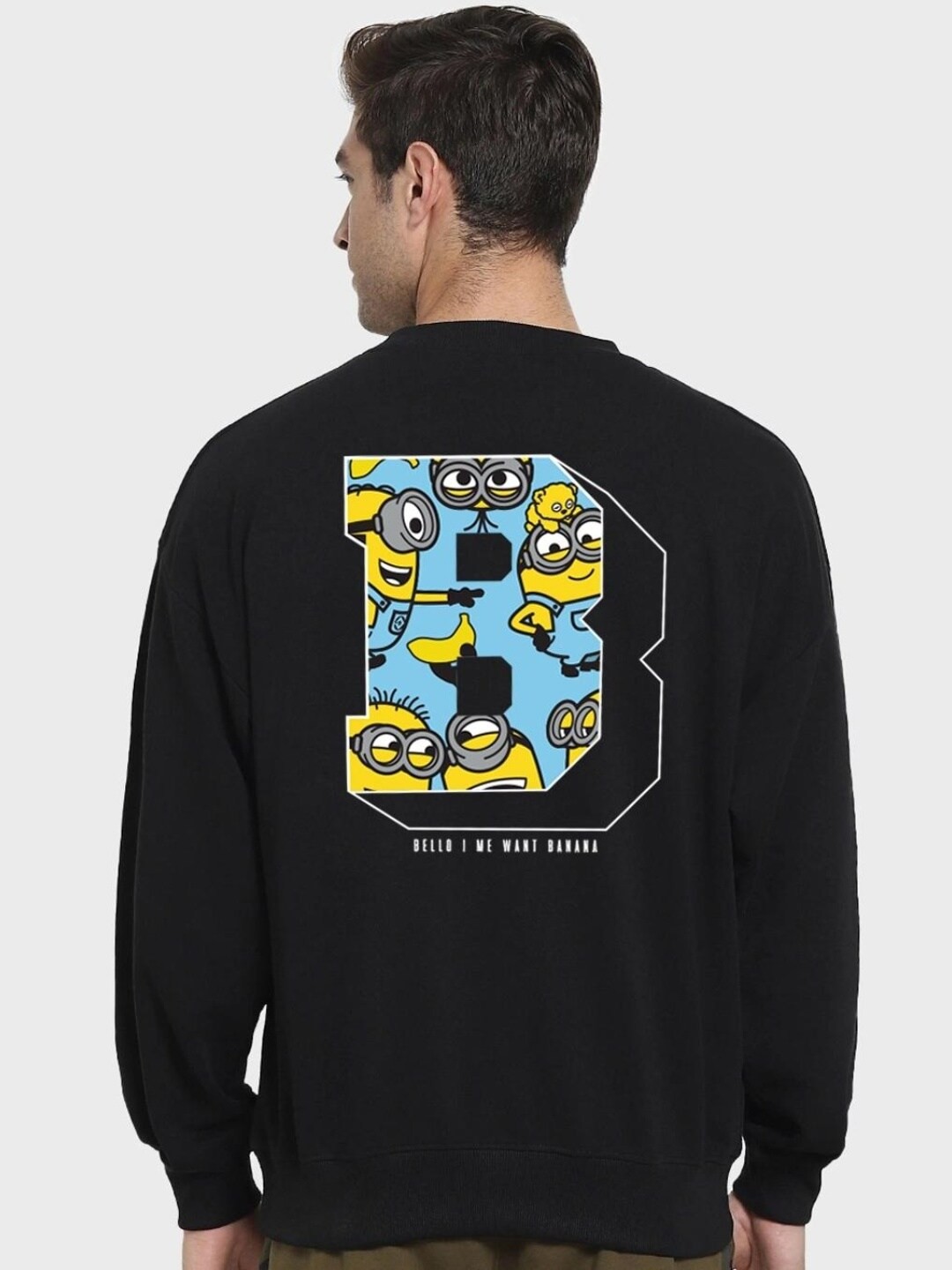 

Bewakoof Men Sweatshirt, Black