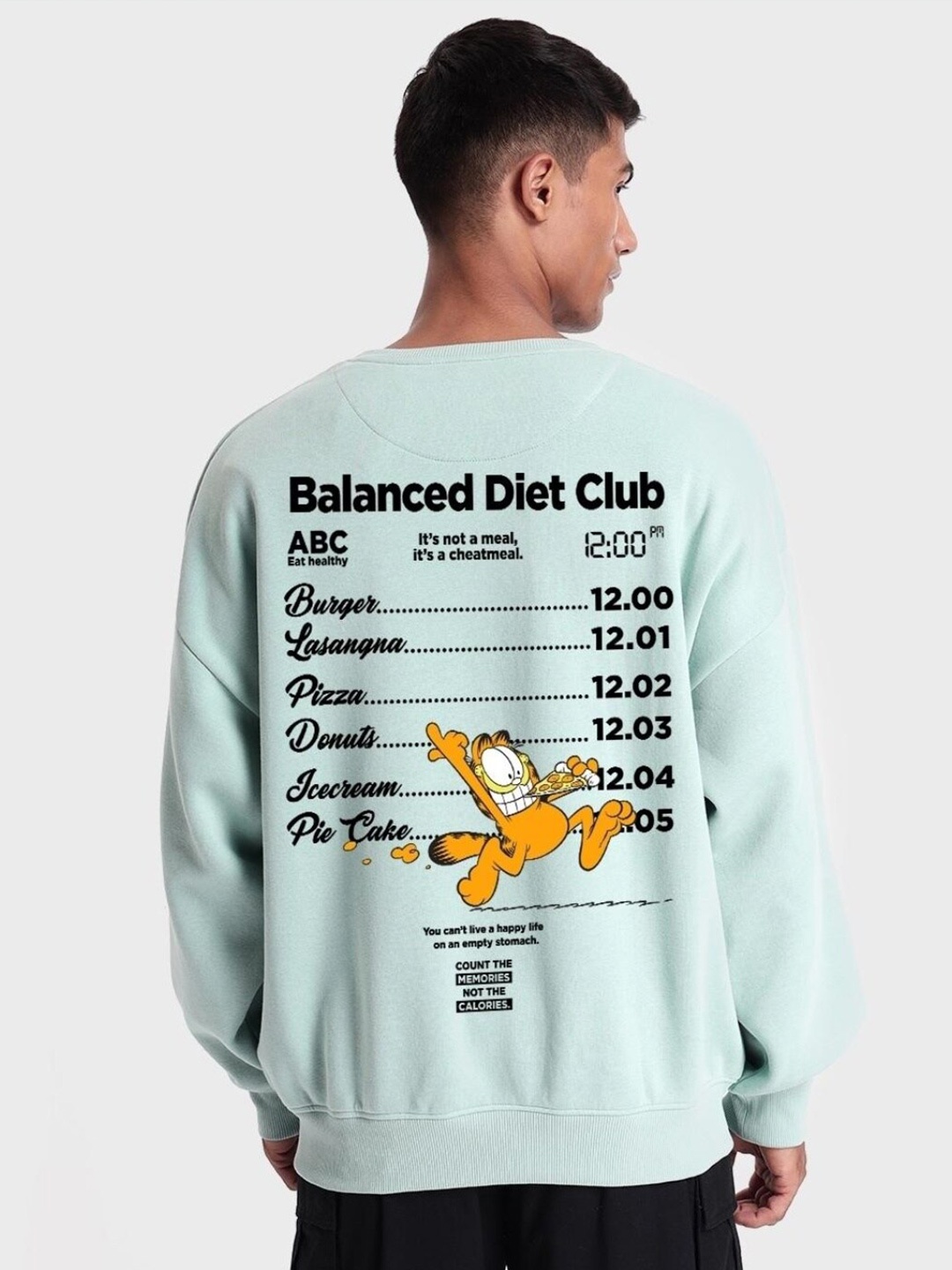 

Bewakoof Graphic Printed Pullover Sweatshirt, Sea green