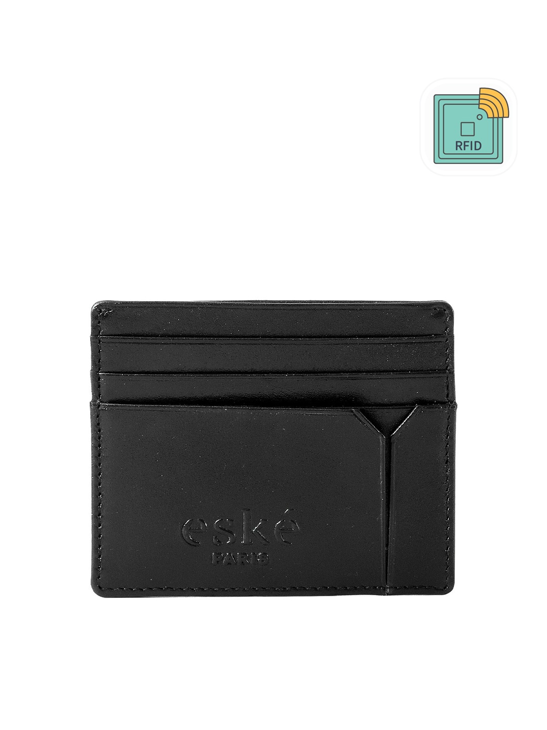 

Eske Men Leather Card Holder, Black