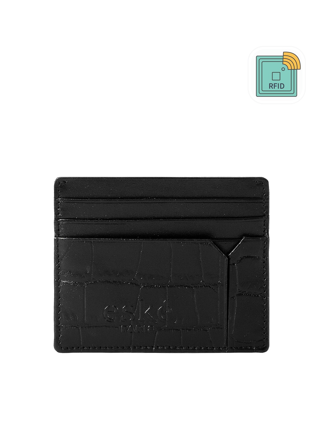 

Eske Men Leather Card Holder, Black