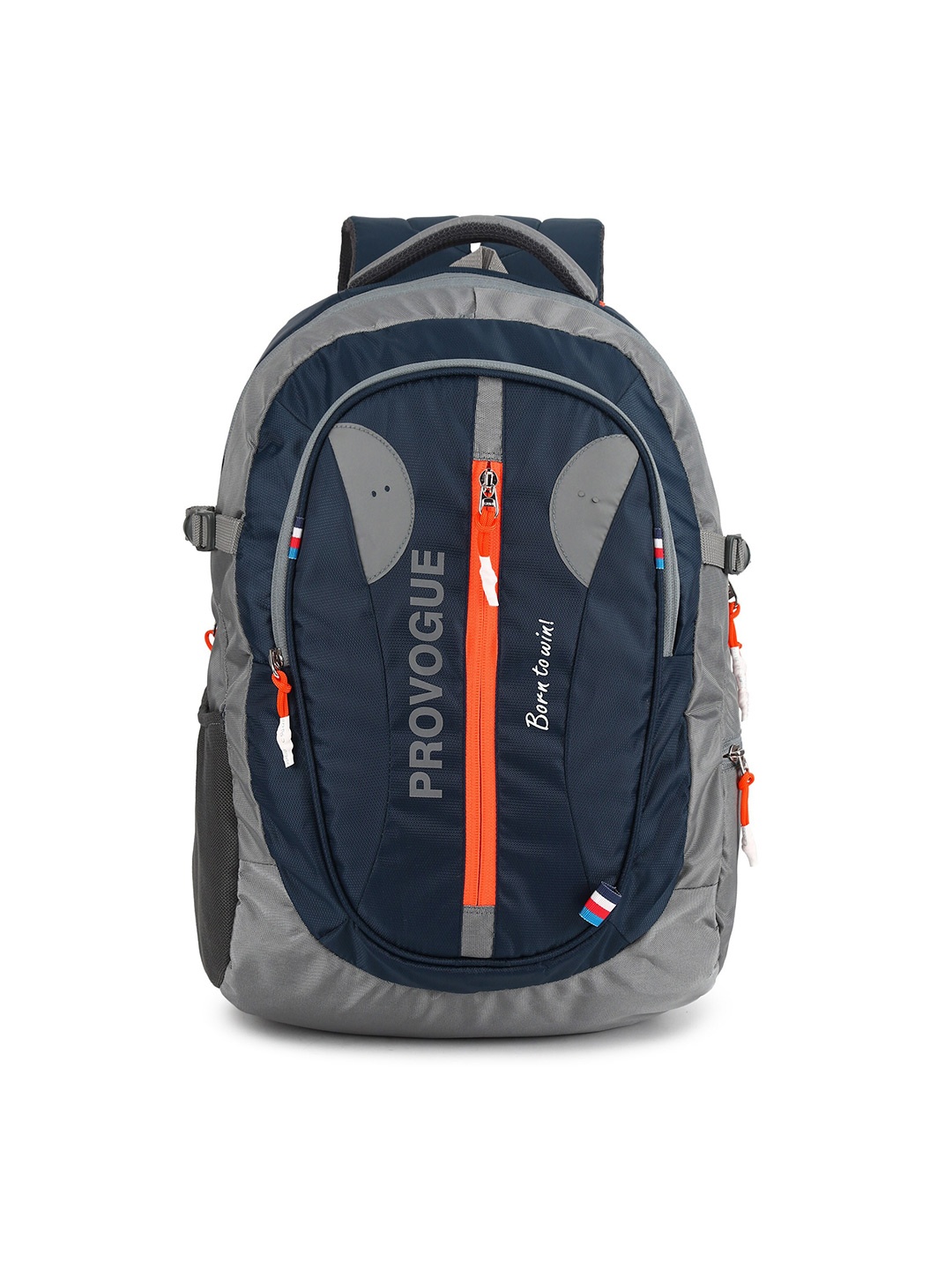 

Provogue Colourblocked Backpack with Reflective Strip, Grey