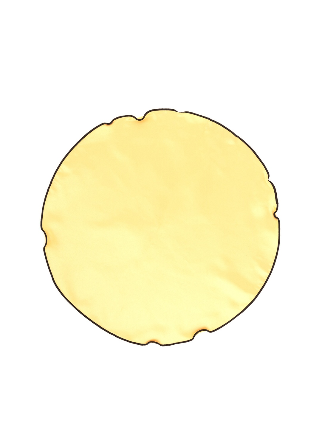 

The Tie Hub Men Freehand Round Pocket Square, Yellow
