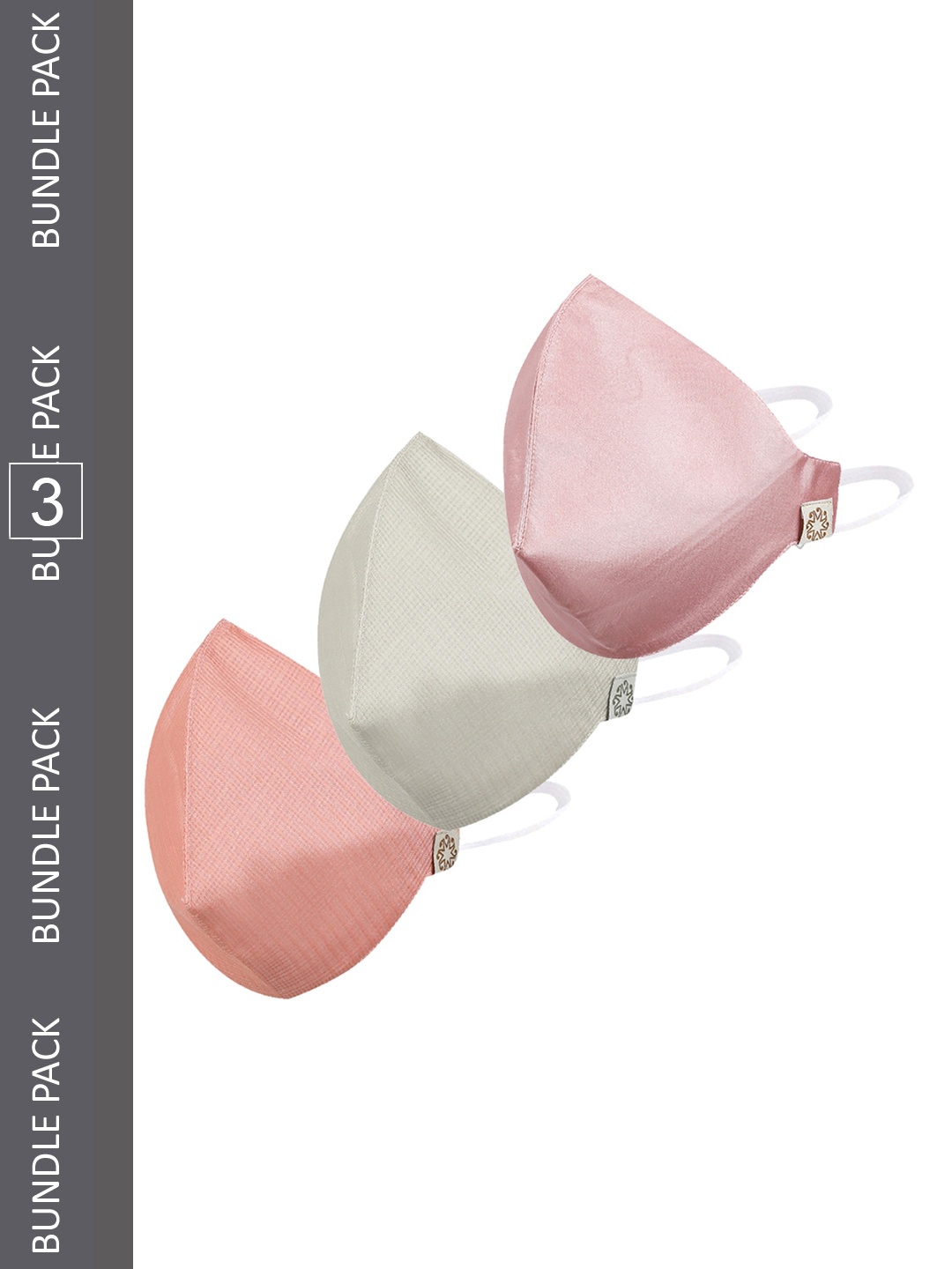 

VASTRAMAY Pack Of 3 Reusable Anti-Pollution Masks, Pink