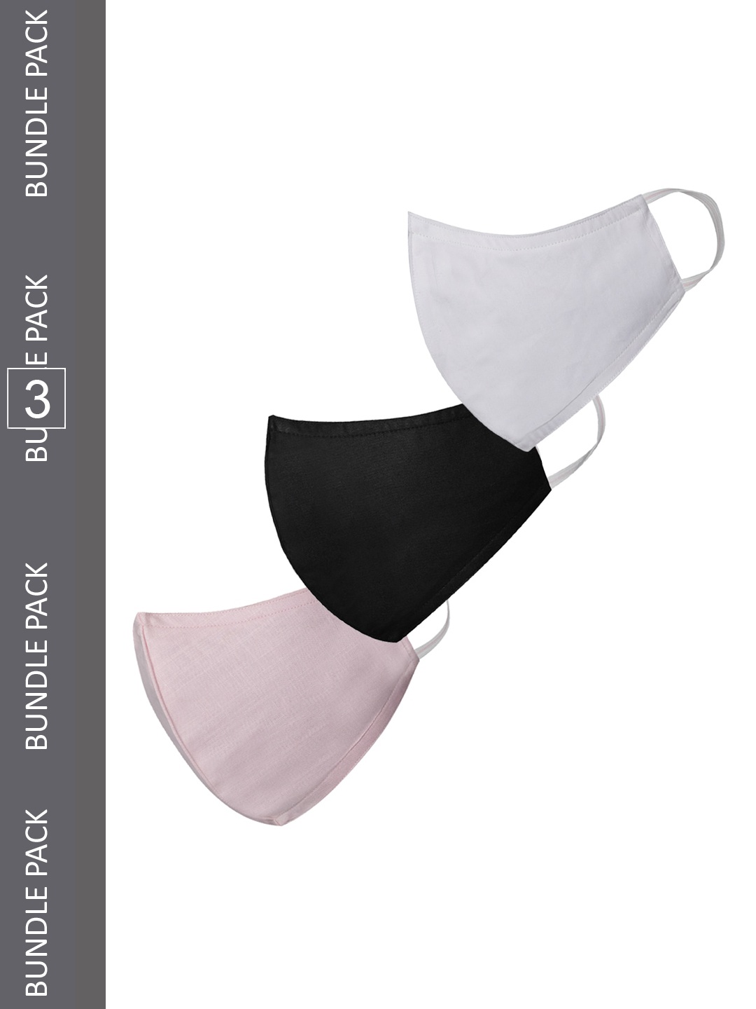 

VASTRAMAY Pack of 3 Reusable Anti-Pollution 3 Ply Comfortable Masks, Pink