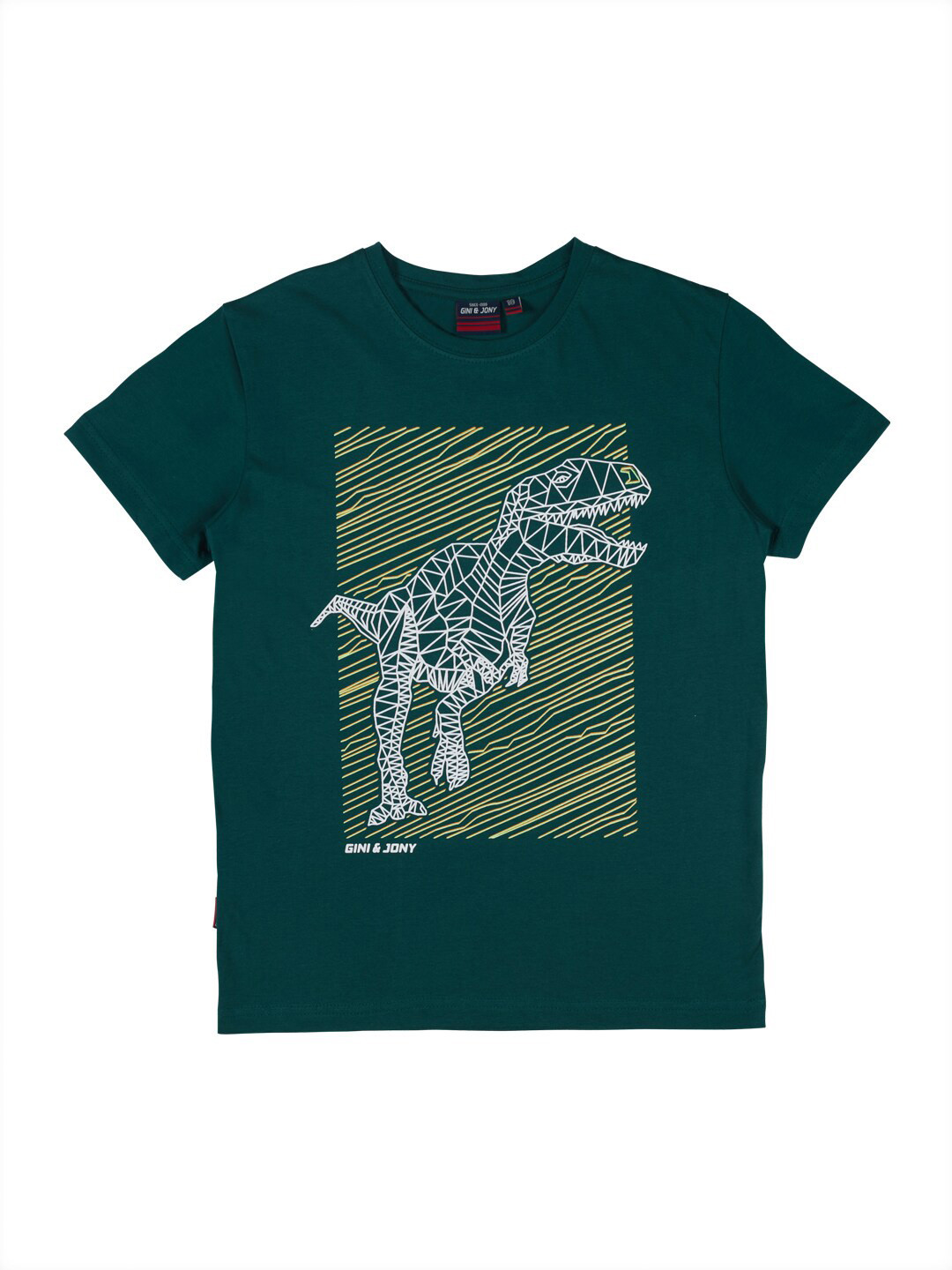 

Gini and Jony Boys Graphic Printed T-shirt, Green