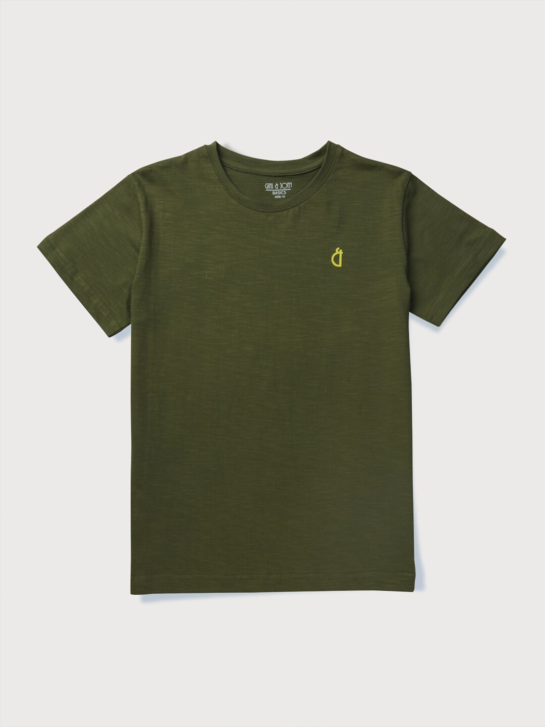

Gini and Jony Boys Cotton T-shirt, Green
