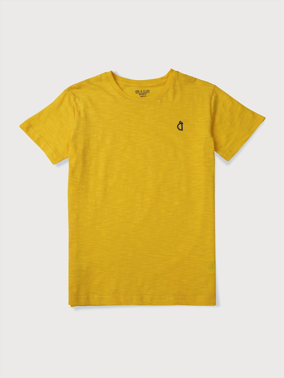 

Gini and Jony Boys Cotton T-shirt, Yellow