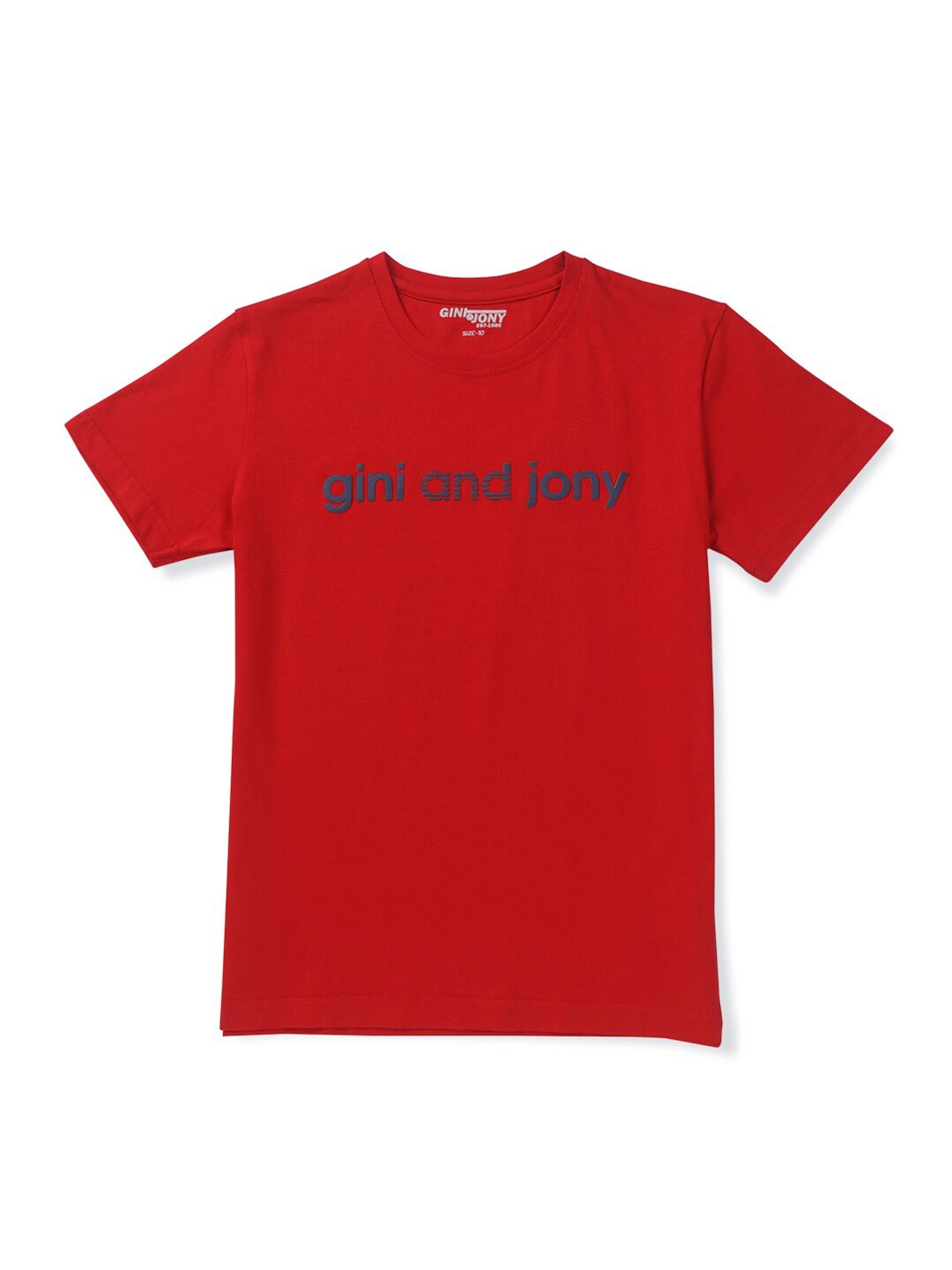 

Gini and Jony Boys Cotton T-shirt, Red