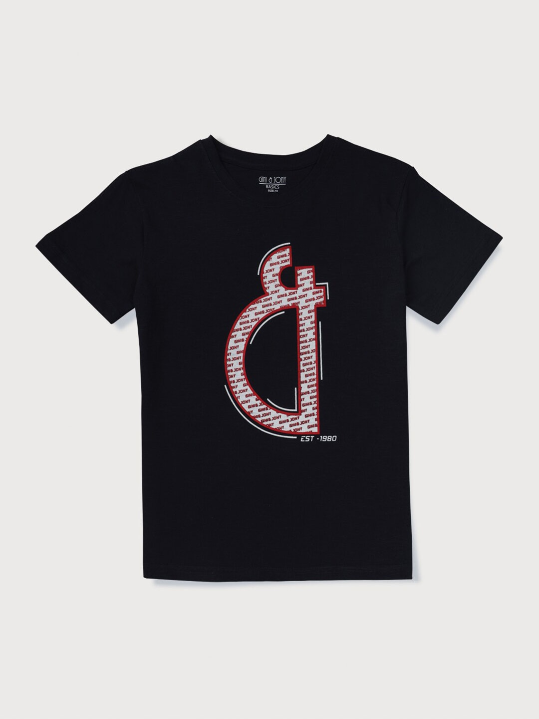 

Gini and Jony Boys Typography T-shirt, Navy blue