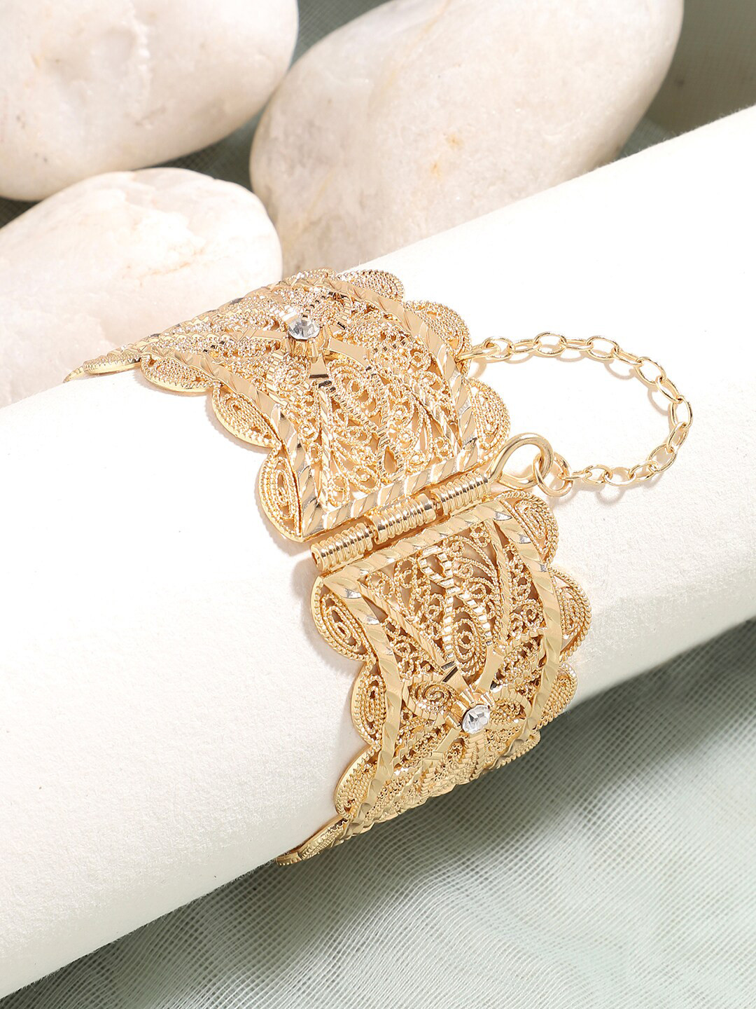 

SOHI Women Gold-Plated Bangle-Style Bracelet