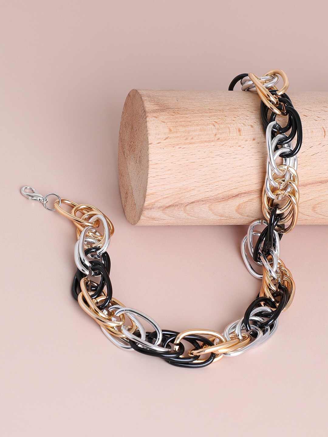 

SOHI Silver-Plated Necklace, Gold