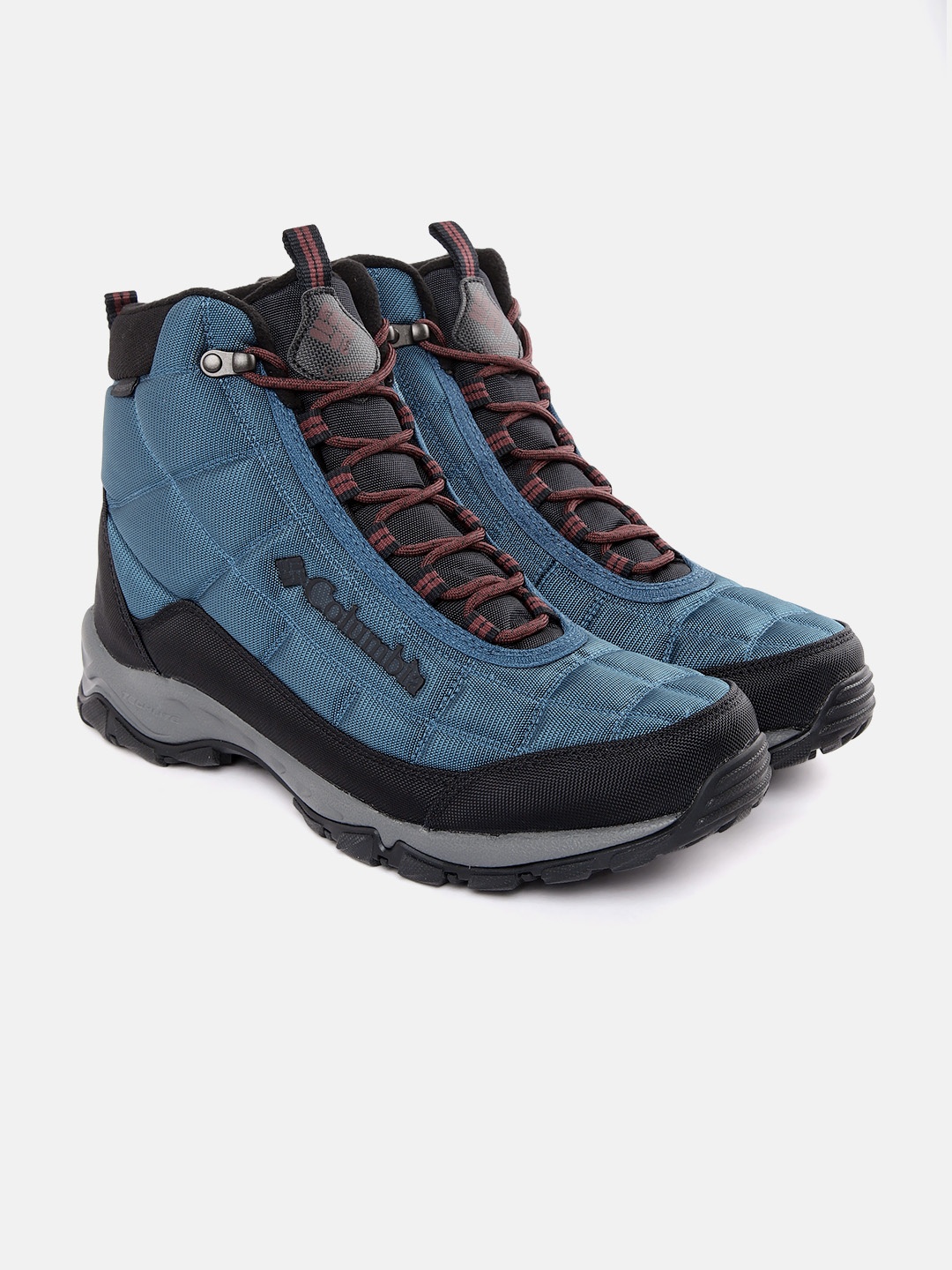 

Columbia Men Blue & Black Colourblocked Trekking Firecamp Boots