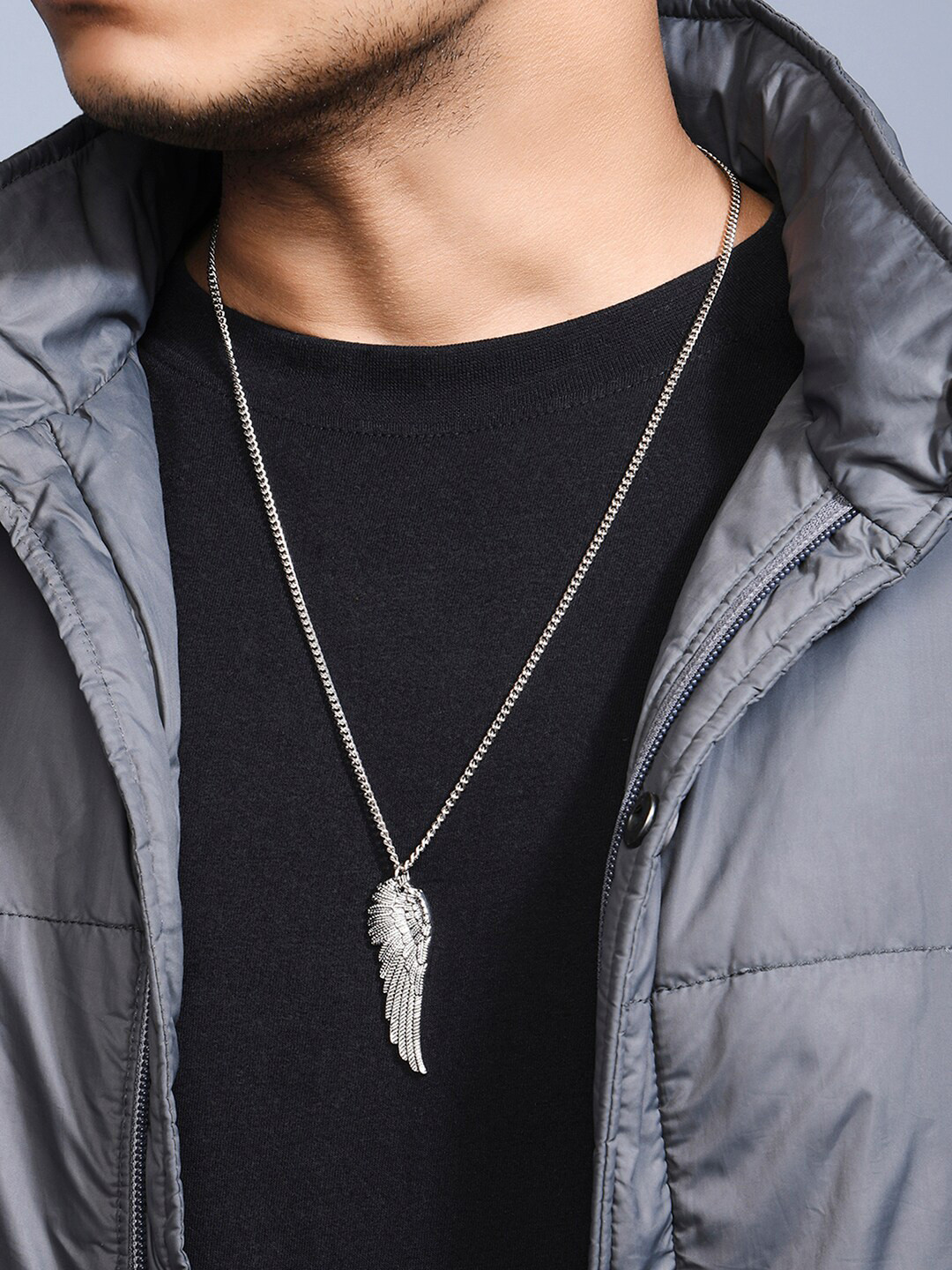 

The Bro Code Men Silver-Toned Silver-Plated Necklace
