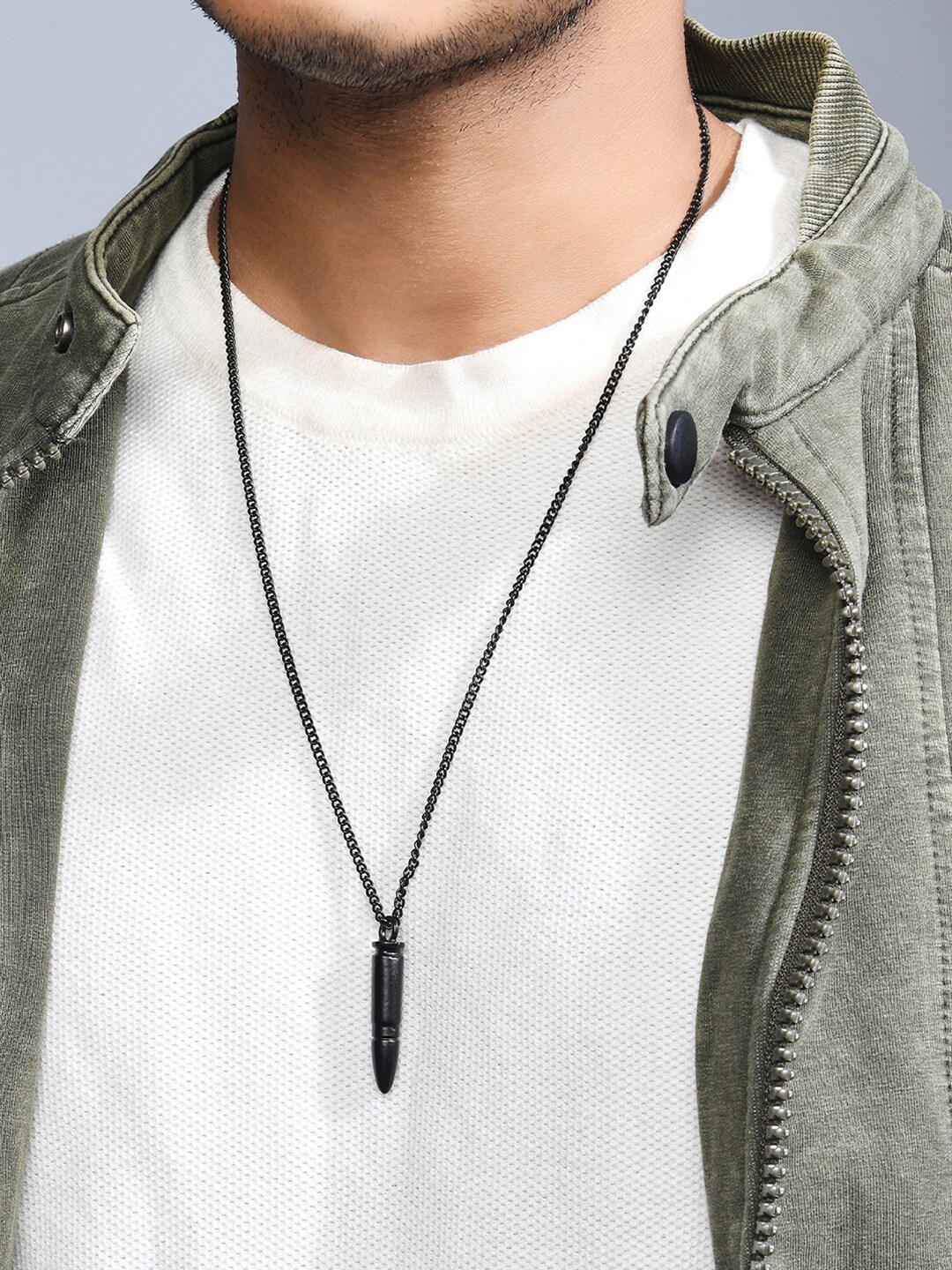 

The Bro Code Men Black Necklace