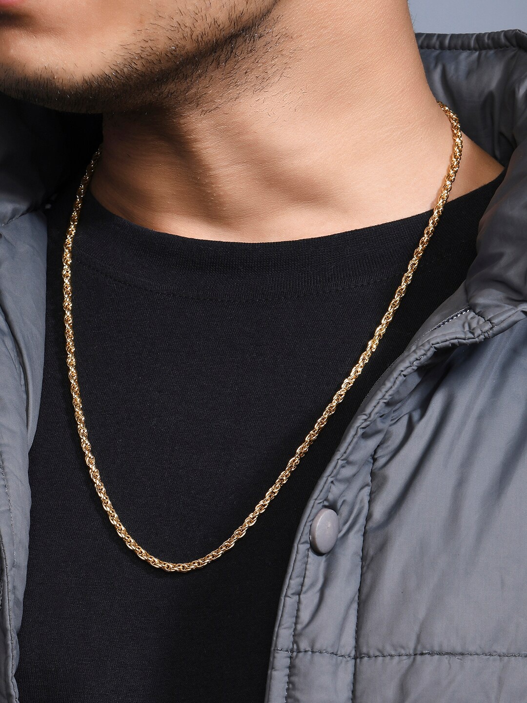 

The Bro Code Men Gold-Toned Gold-Plated Necklace