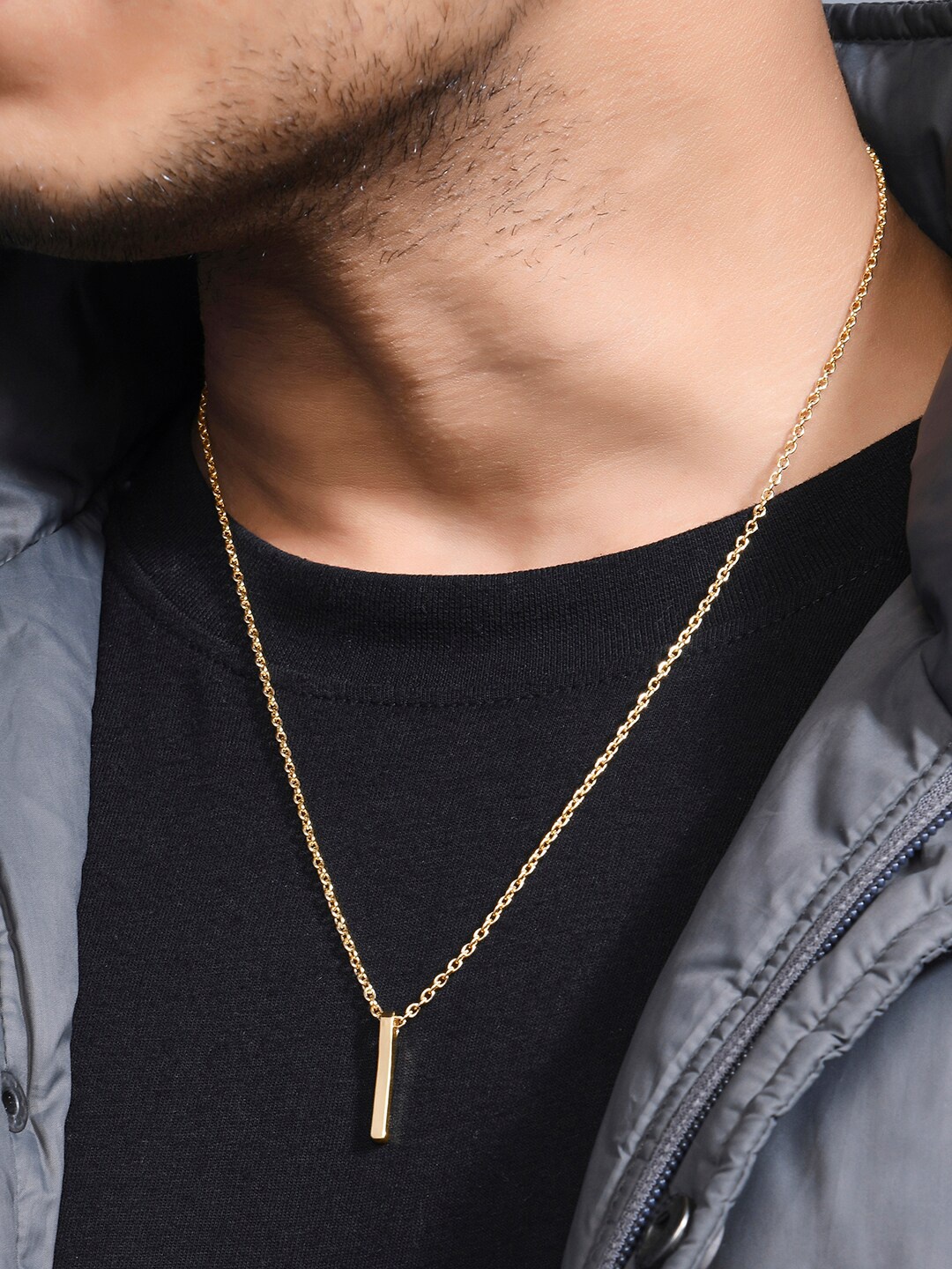 

The Bro Code Men Gold-Toned Gold-Plated Chain