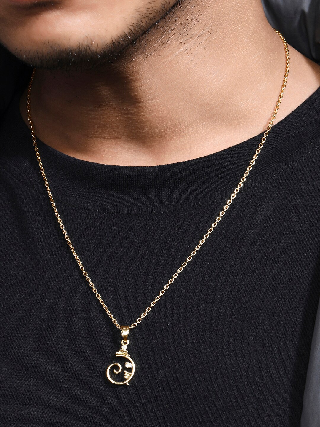 

The Bro Code Men Gold-Toned Gold-Plated Necklace