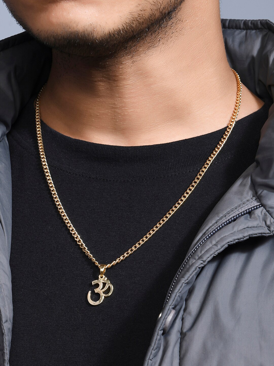 

The Bro Code Men Gold-Toned Gold-Plated Necklace