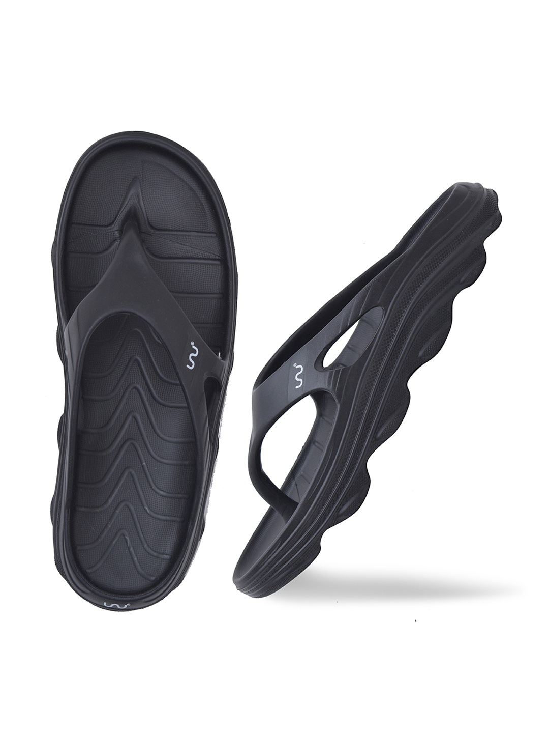 

Doubleu Men Black EVA Thong Flip-Flops